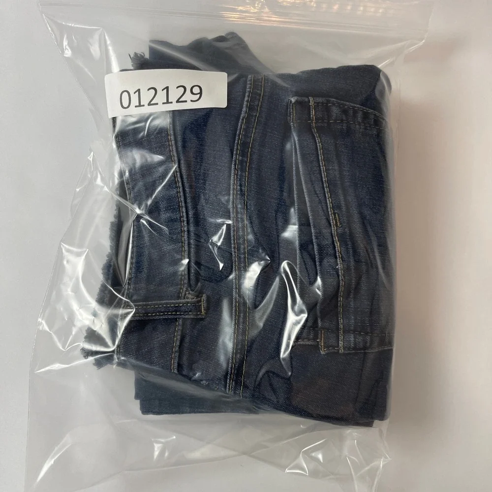 Democracy Jeans Womens 6 Blue Bootcut Ab Technology Raw Hem Crop Flare Boho